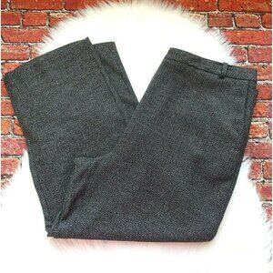 Zara Basic Women's Tweed Cropped Pants Trousers Career Workwear Party Size 12